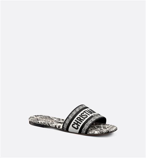 dior dway slide white|christian Dior sway slides.